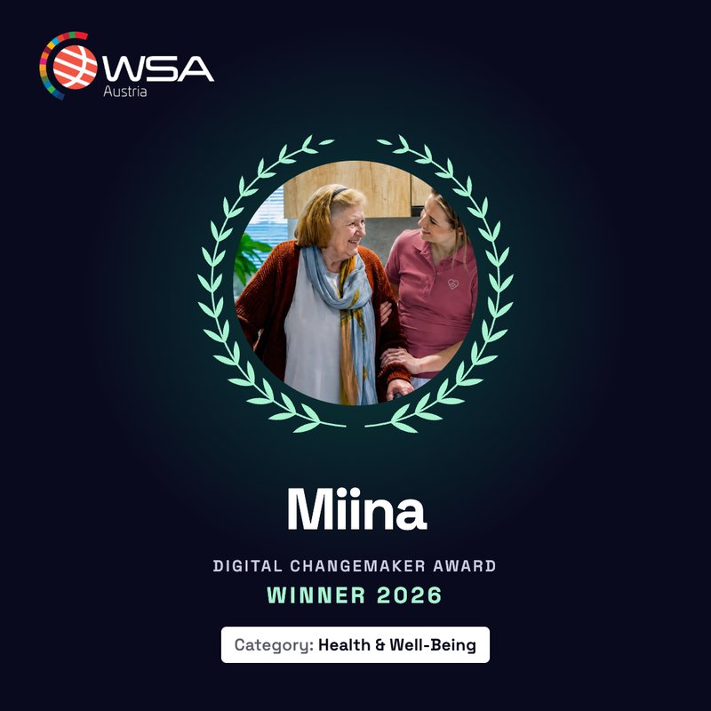 Gewinner-Grafik WSA Austria 2026: Miina, Kategorie Health & Well-Being