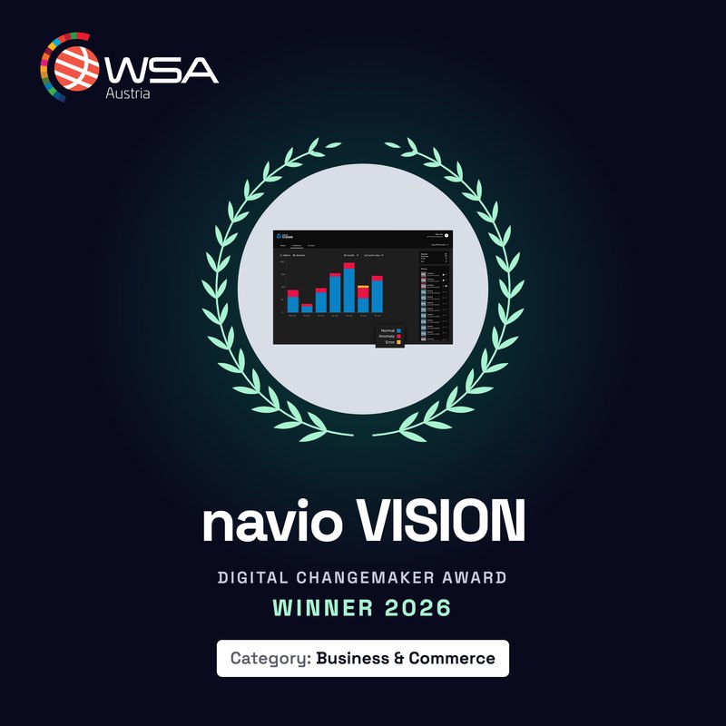 Gewinner-Grafik WSA Austria 2026: navio VISION, Kategorie Business & Commerce